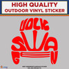 Volkswagen Red,  Die Cut High Quality Vinyl Stickers
