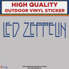 Led Zeppelin Blue, Die Cut High Quality Vinyl Stickers