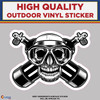 Scuba Mask Skull, High Quality Vinyl Stickers New Colorado Sticker