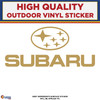 Subaru Logo and Text Die Cut, Gold