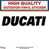 Ducati Motorcycle Die Cut, Black