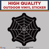 Spider Web, High Quality Vinyl Stickers, Black