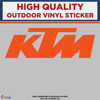 KTM Motorcycle Die Cut, Orange
