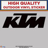 KTM Motorcycle Die Cut, Black
