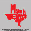 Made In Texas Die Cut, High Quality Vinyl Decal red