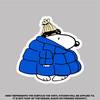 Blue Snoopy Puffer Stickers