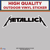 Metallica, High Quality Black Vinyl Stickers