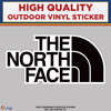 The North Face, High Quality Vinyl Stickers black