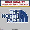 The North Face, High Quality Vinyl Stickers blue