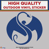 Strange Music Snake & Bat , High Quality Die Cut Vinyl Sticker Decal blue