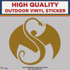 Strange Music Snake & Bat , High Quality Die Cut Vinyl Sticker Decal gold