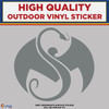 Strange Music Snake & Bat , High Quality Die Cut Vinyl Sticker Decal silver