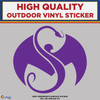 Strange Music Snake & Bat , High Quality Die Cut Vinyl Sticker Decal purple