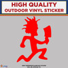 ICP Hatchetman, Die Cut High Quality Vinyl Stickers Red