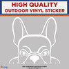French Bulldog, Frenchie, Die Cut High Quality Vinyl Stickers