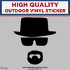 Walter White As Heisenberg, High Quality Die Cut Vinyl Stickers New Colorado Sticker
