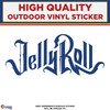 Jelly Roll Die Cut Text Logo, High Quality Vinyl Stickers, blur