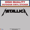 Die Cut Metallica High Quality Black Vinyl Sticker Decal