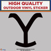 Yellowstone Dutton Ranch, Die Cut Vinyl Sticker Decal black