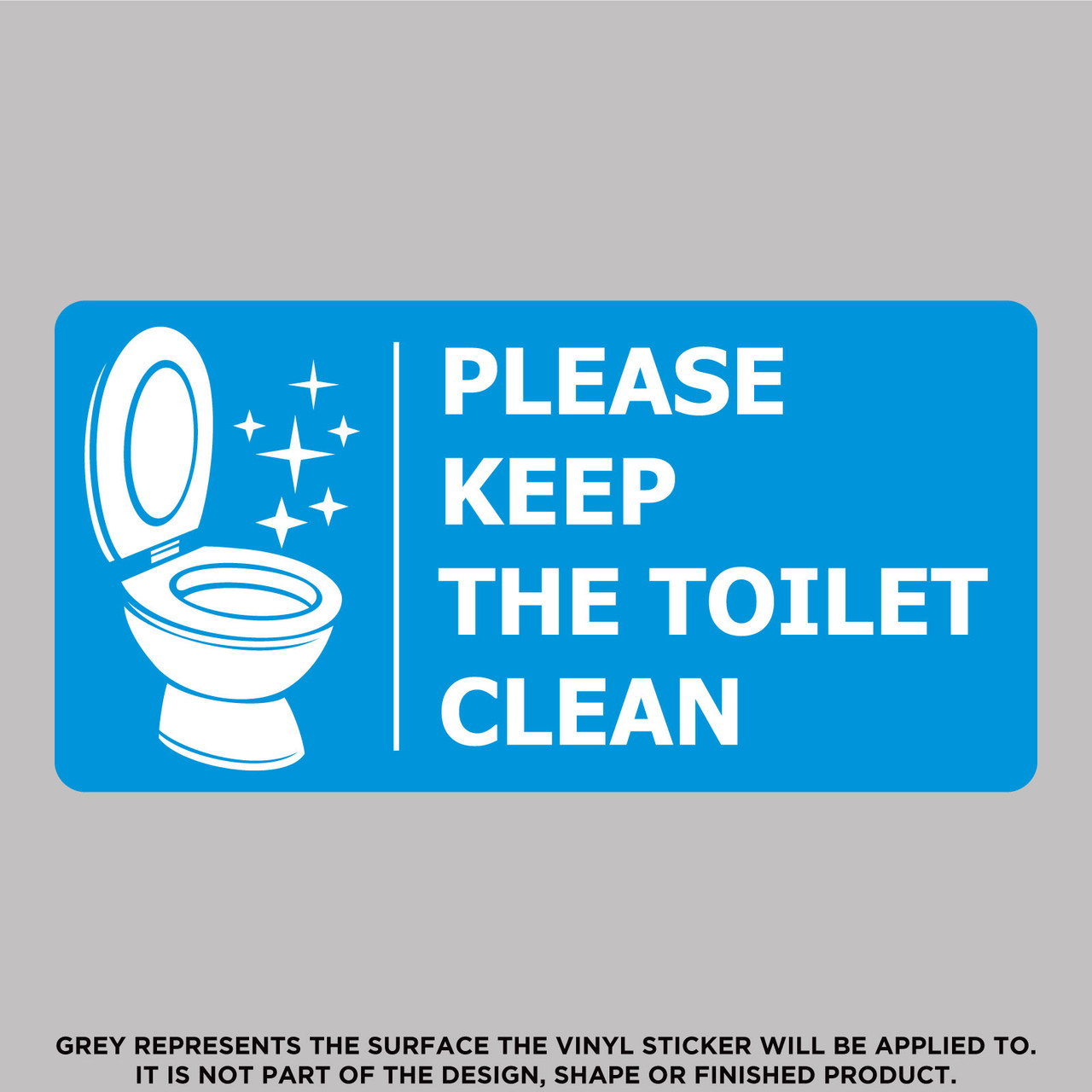 VANZACK 2 Pezzi Adesivo Wc In Vinile Segnaletica Igienica