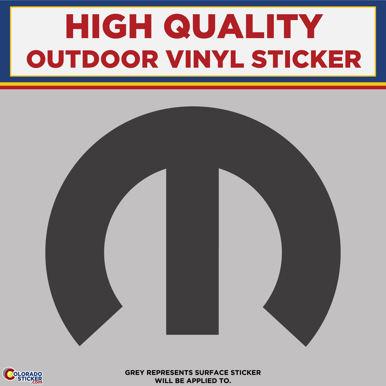 Mopar M, High Quality Vinyl Stickers Perfect for your car, window 