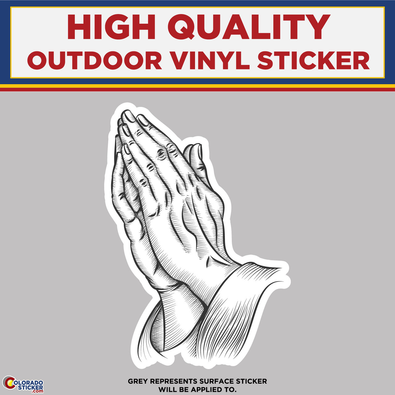 pray. Vinyl Decal - Prayer Religious - Die Cut Sticker