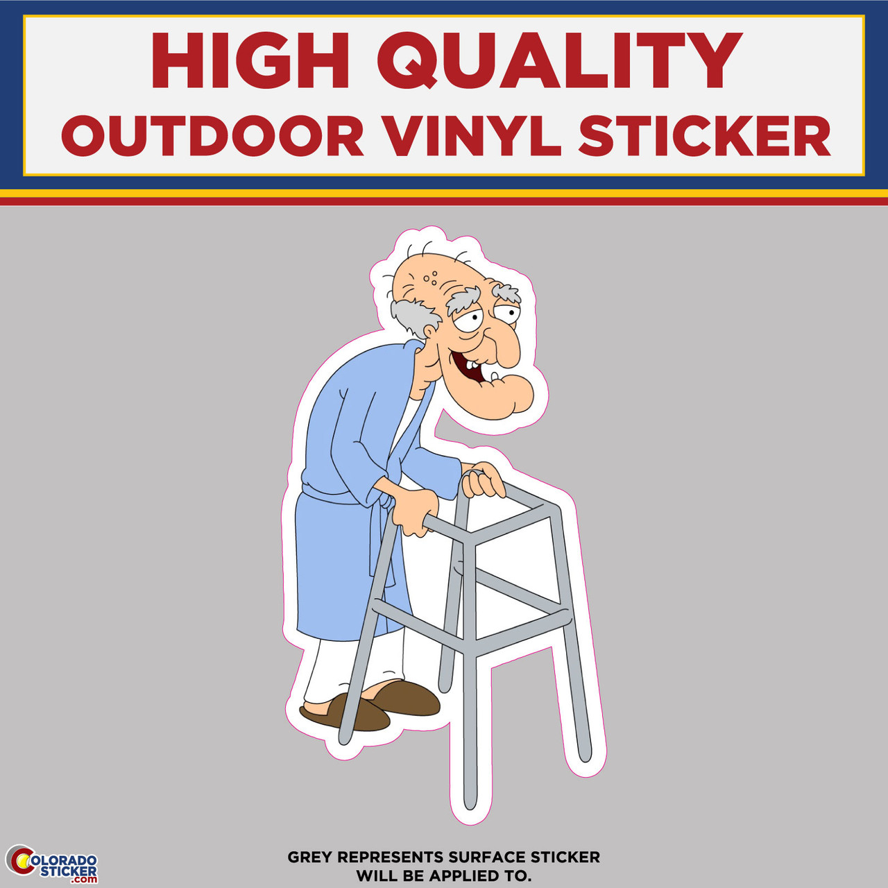 Jonathan Herbert The Pervert, Family Guy, High Quality Vinyl Stickers
