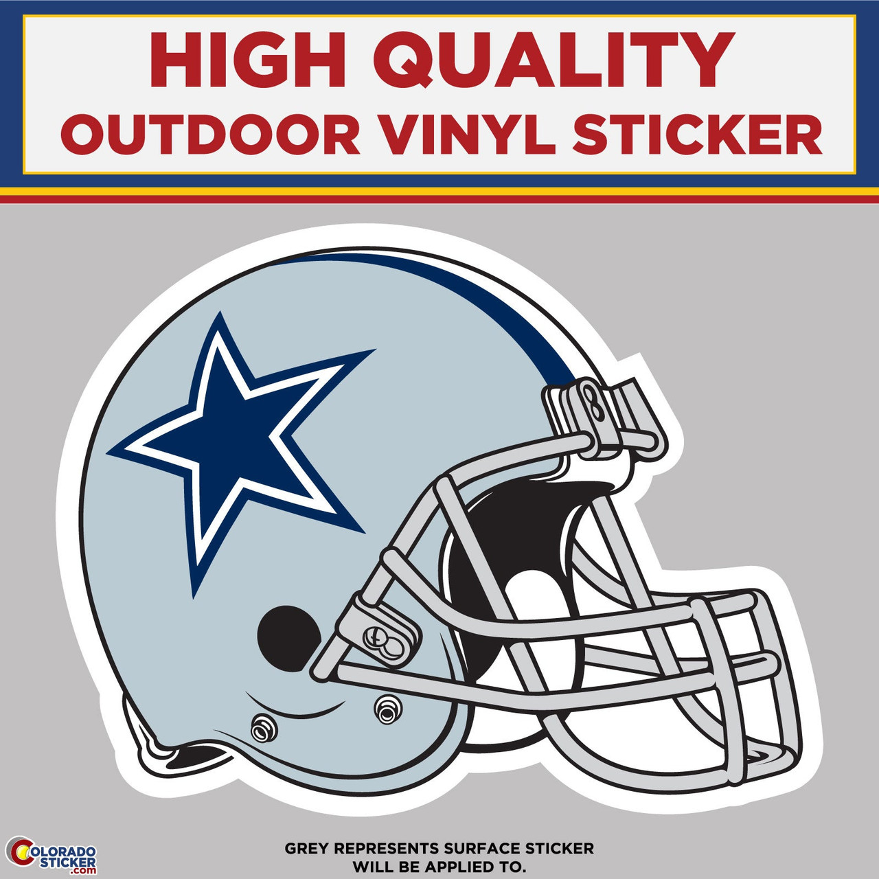 Dallas Cowboys Helmet, High Quality Vinyl Stickers