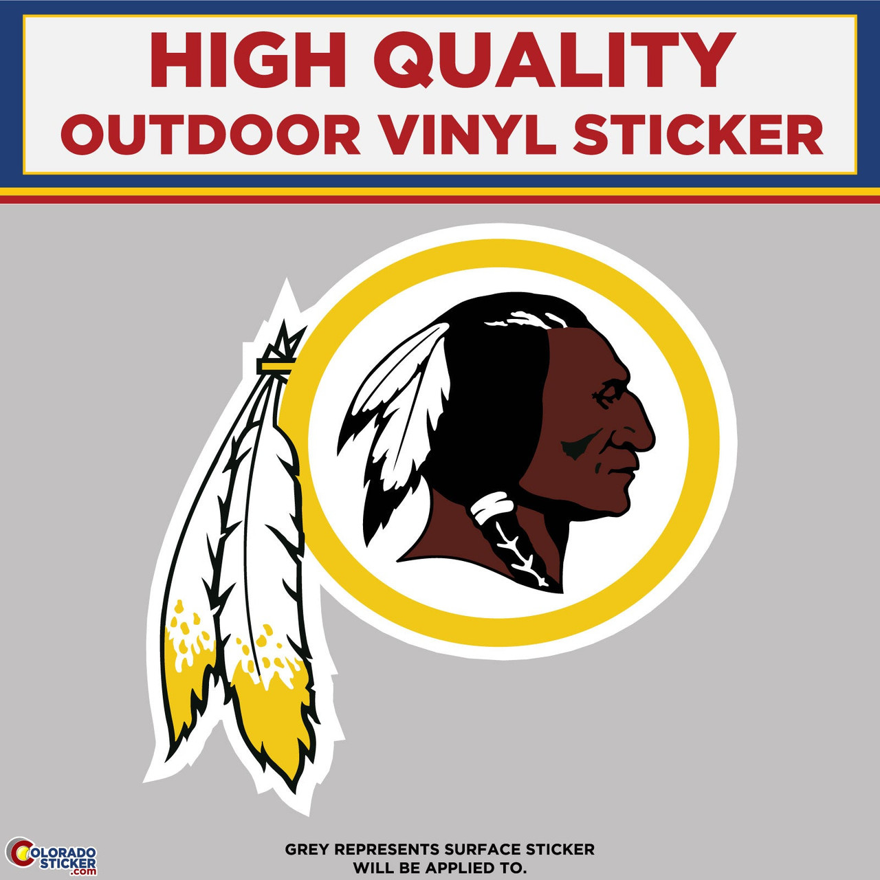 Washington Redskins, High Quality Vinyl Stickers Perfect for your car ...