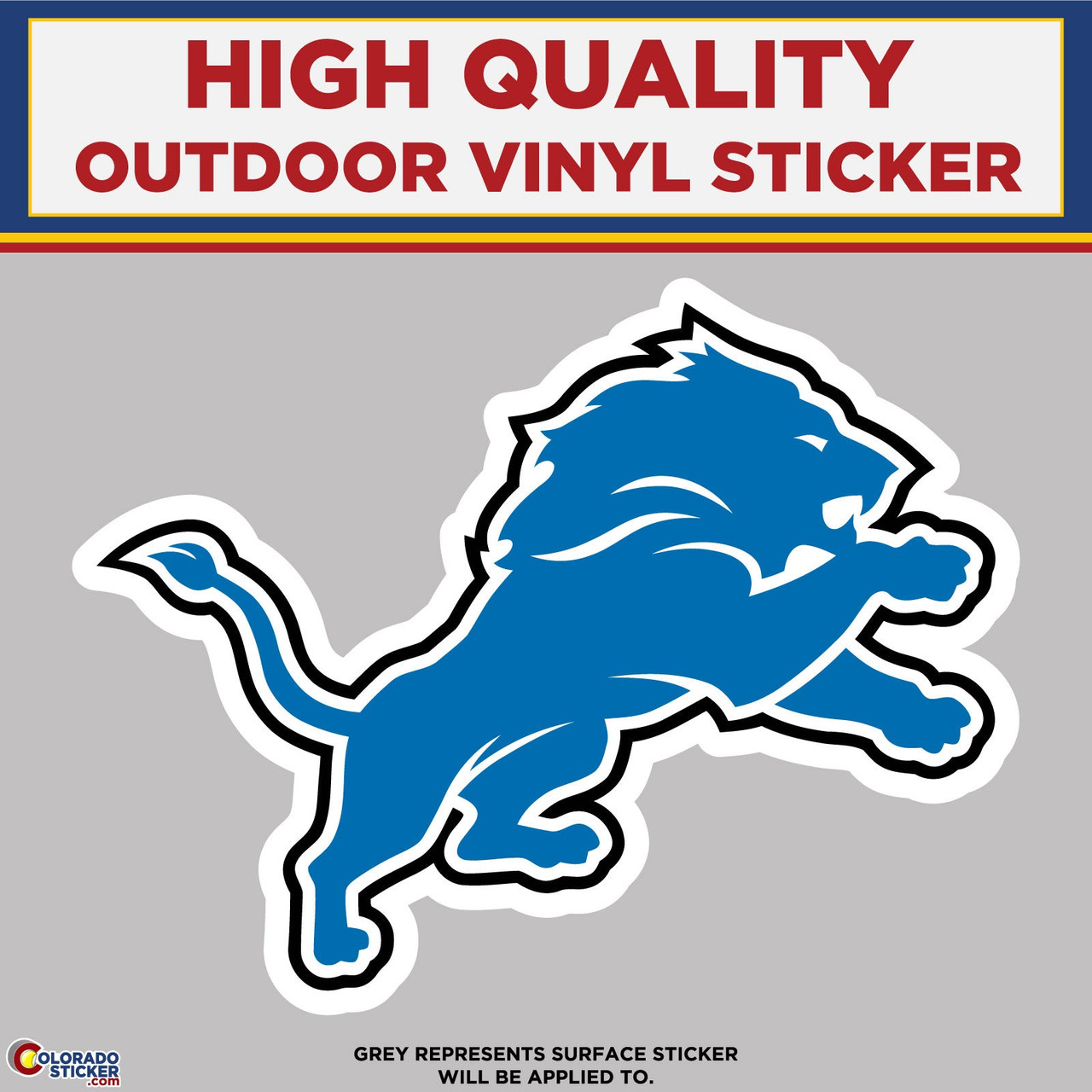 Autocollant Detroit Lions - Décalcomanie Vinyle Pour Voiture