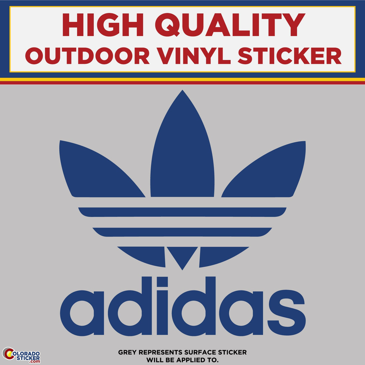 puesta de sol Equipo de juegos Saqueo Like Adidas, Die Cut High Quality Vinyl Stickers