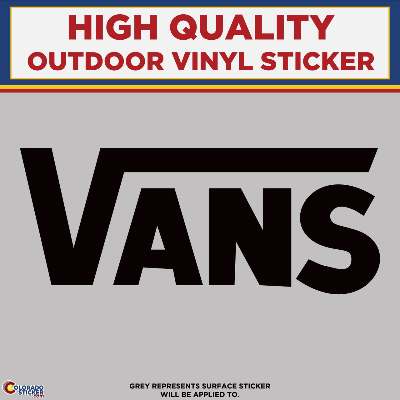 Vans, Die Cut High Quality Vinyl Stickers Perfect for your