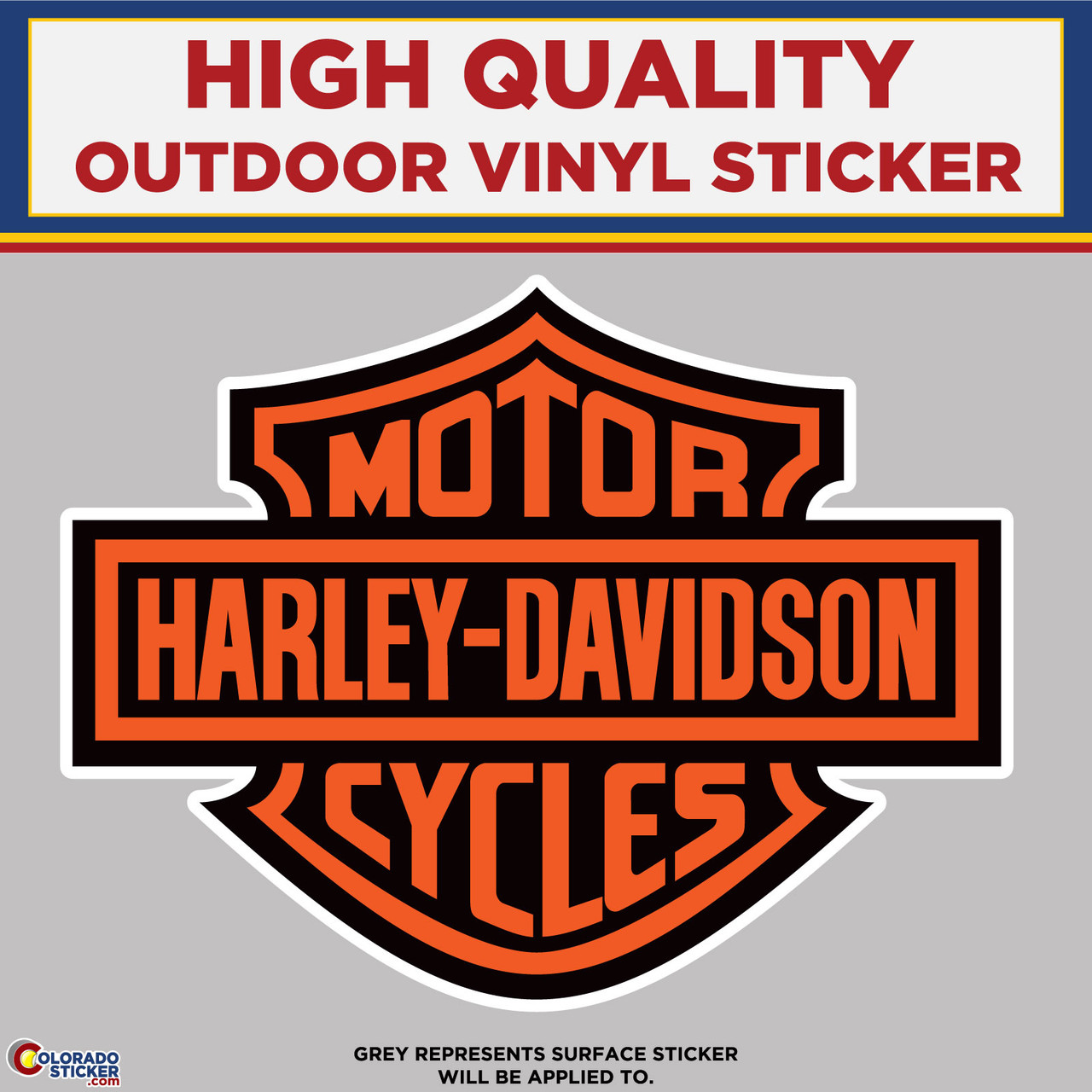 Harley Davidson Motorcycle Logo High Quality Vinyl Stickers Perfect for your car window cup laptop tumbler phone mug furniture or any other clean smooth surface