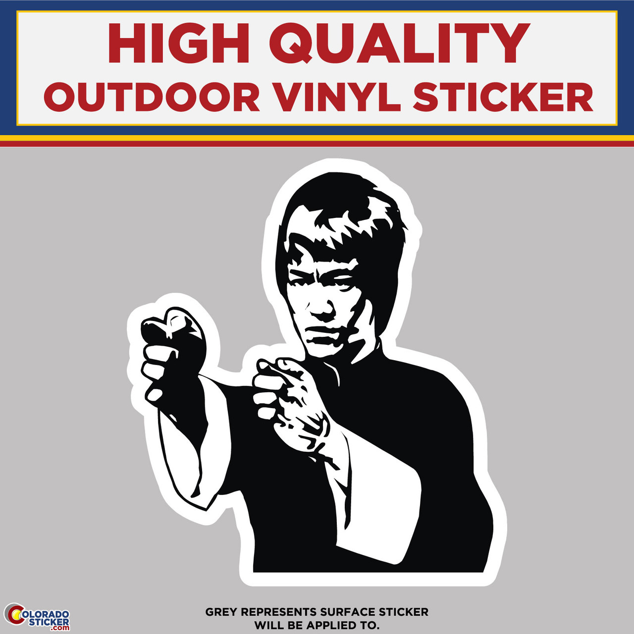 Brylee Sticker Bruce Lee, High Quality Vinyl Sticker