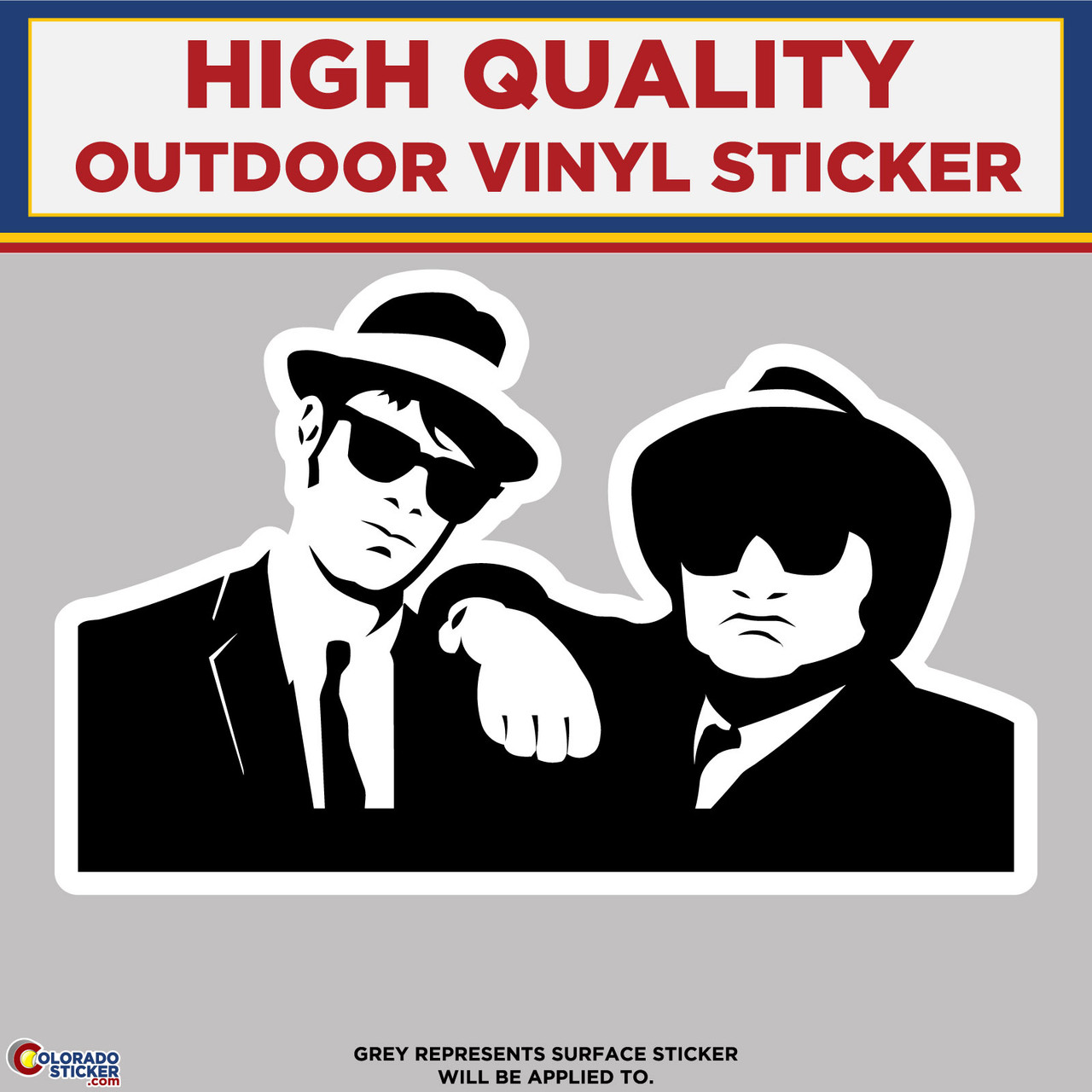 Blues Brothers, High Quality Vinyl Stickers Perfect for your car