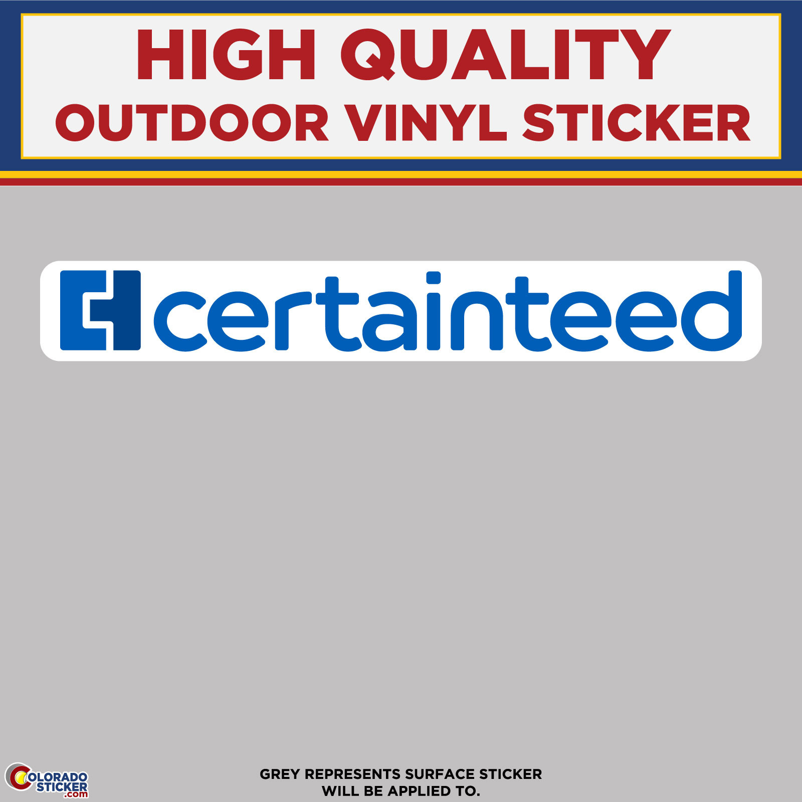 Certainteed Text Perfect for your car, window, cup, laptop, tumbler ...