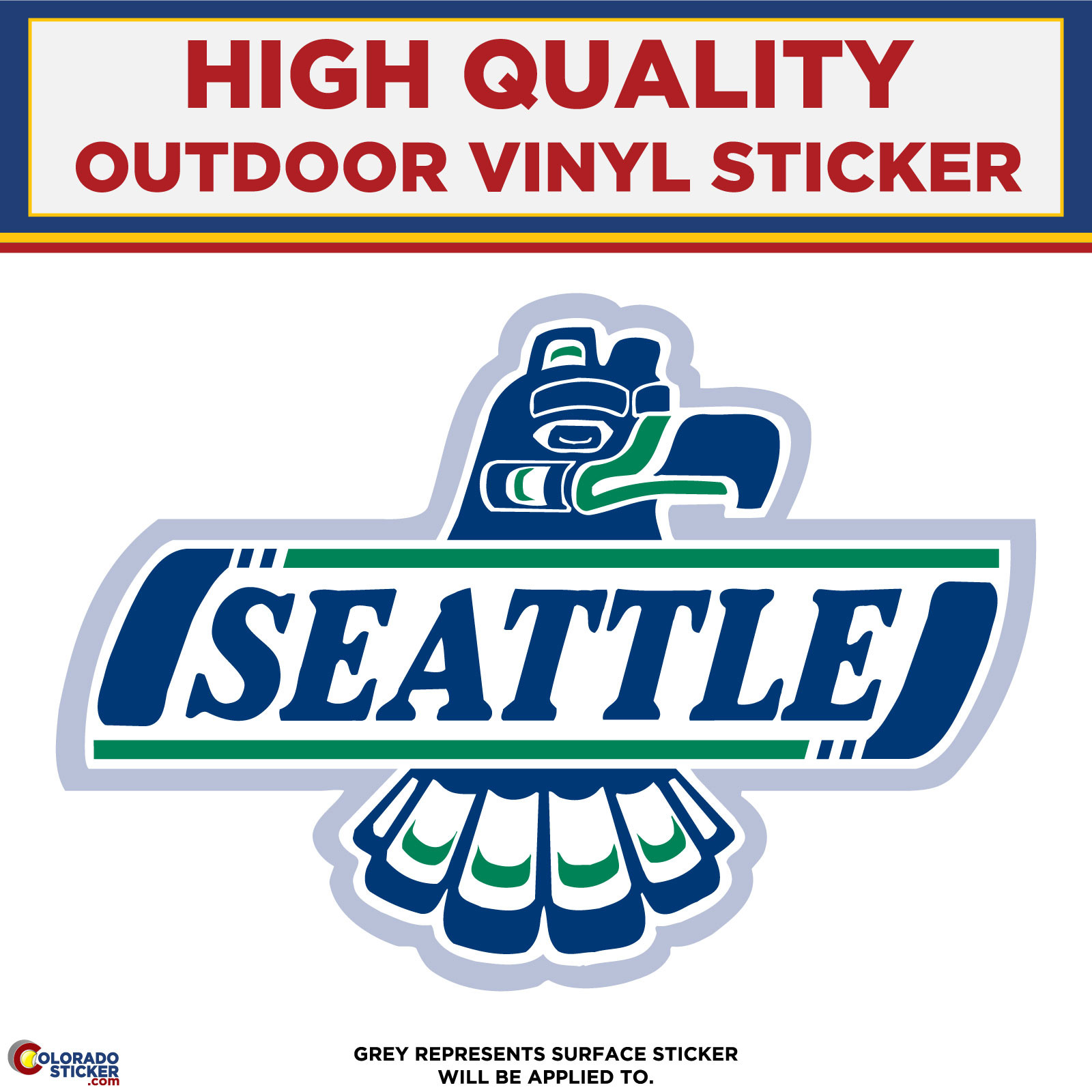Seattle Torrent Sticker Seattle Thunderbirds, High Quality Vinyl Stickers, High Quality Vinyl ...