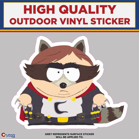 The Coon From South Park, High Quality Vinyl Stickers