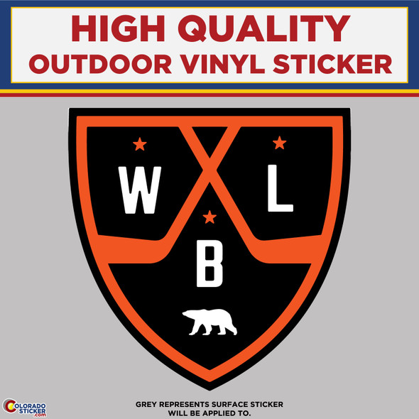 White Bear Lake Hockey, High Quality Vinyl Stickers