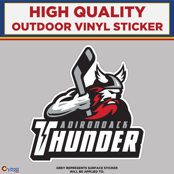 Adirondack Thunder, High Quality Vinyl Stickers New Colorado Sticker