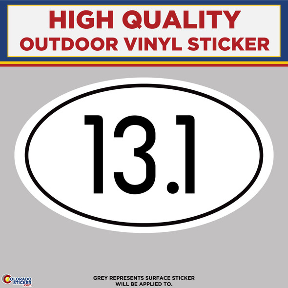 13.1 Marathon, High Quality Vinyl Stickers New Colorado Sticker