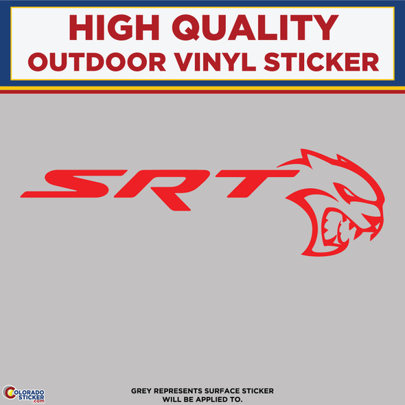 SRT HellCat, Die Cut High Quality Vinyl Sticker Decals physical New Shop All Stickers Colorado Sticker