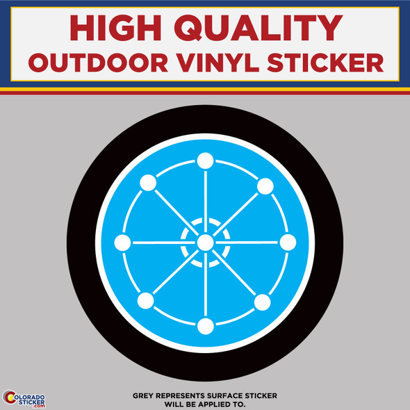 Buddhism Symbol, High Quality Vinyl Stickers