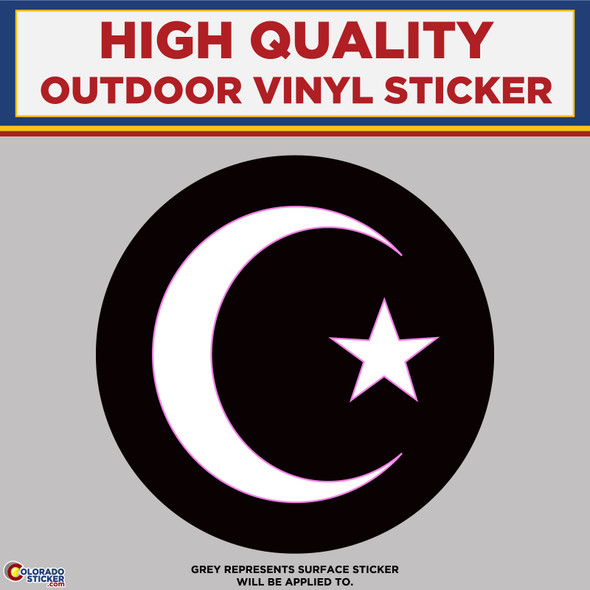 Islamic Symbol, High Quality Vinyl Stickers physical New Shop All Stickers Colorado Sticker