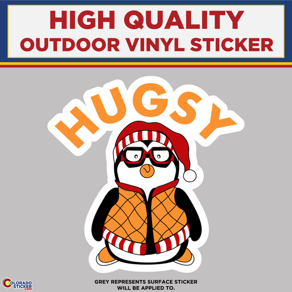 FRIENDS TV Show Joey's Hugsy, High Quality Vinyl Stickers