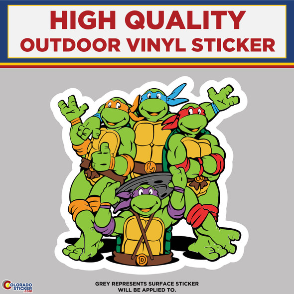 Teenage Mutant Ninja Turtles, High Quality Vinyl Stickers New Colorado Sticker
