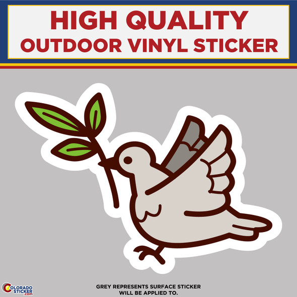 Christian Dove, High Quality Vinyl Stickers physical New Shop All Stickers Colorado Sticker