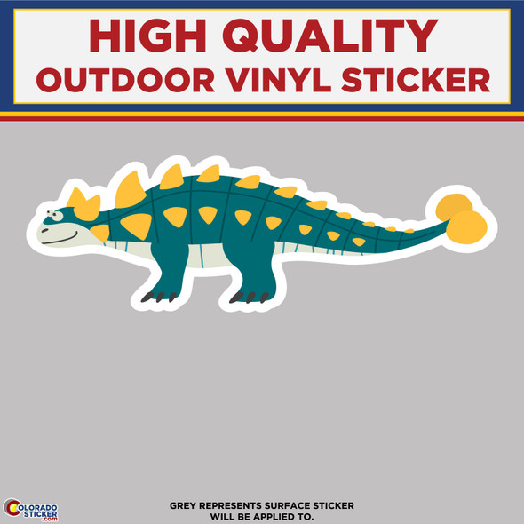 Ankylosaurus Dinosaur, High Quality Vinyl Stickers New Colorado Sticker