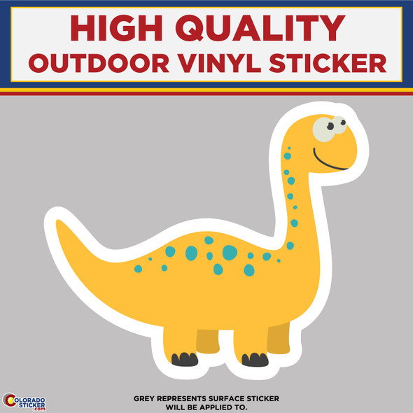 Diplodocus Dinosaur, High Quality Vinyl Stickers
