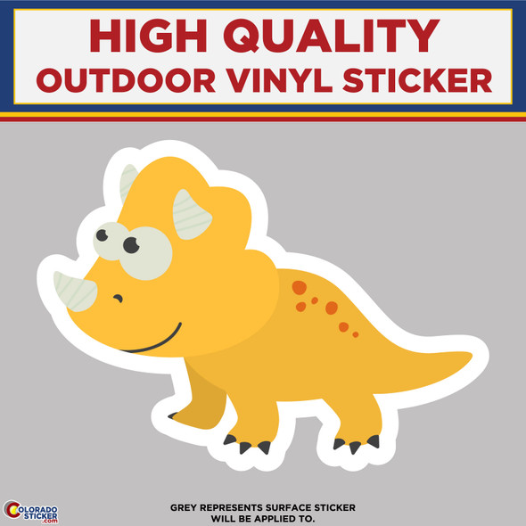 Triceratops Dinosaur, High Quality Vinyl Stickers New Colorado Sticker